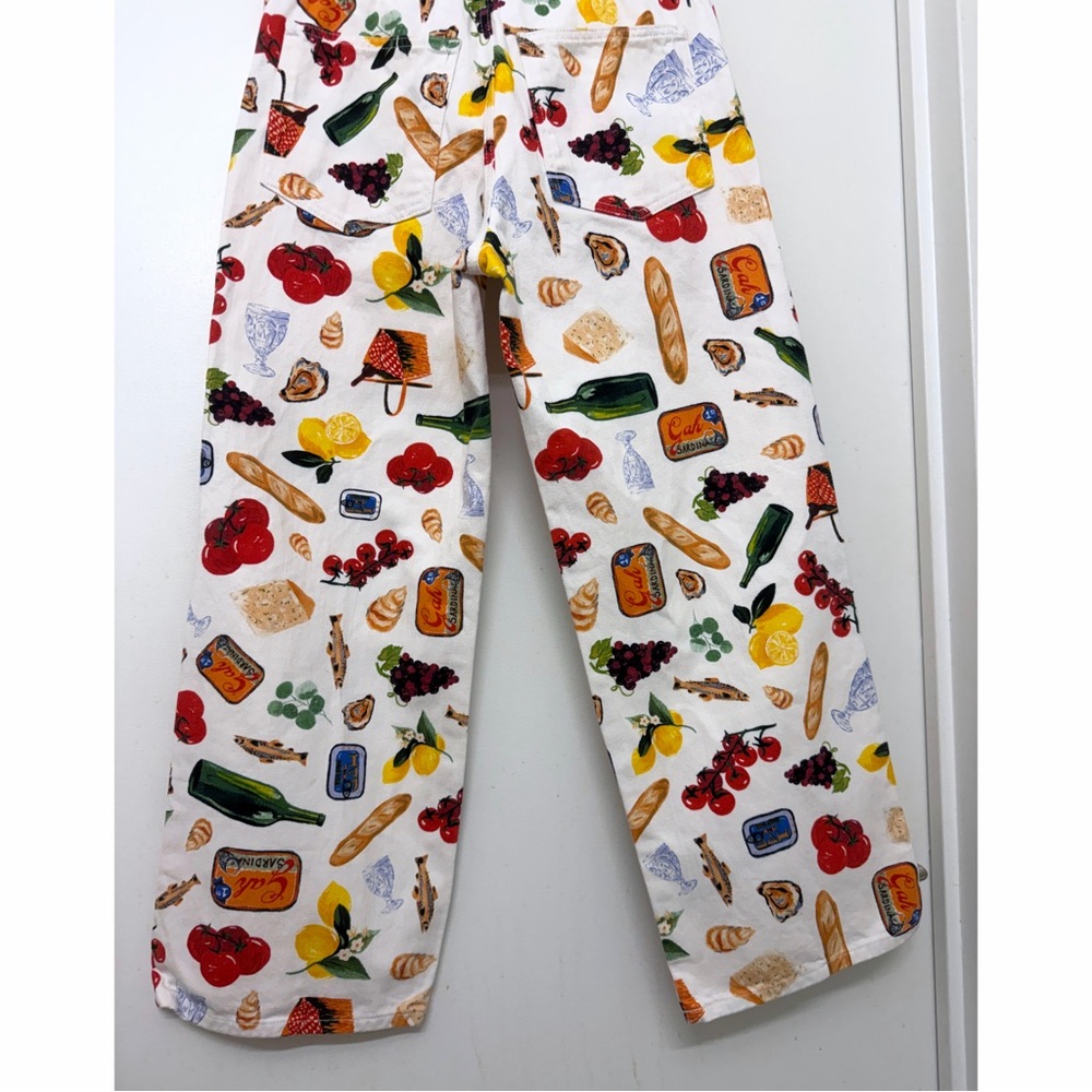 Lisa Says Gah Italian Summer Print Robyn Jeans Pants Trousers Denim Food 8 - Picture 14 of 16